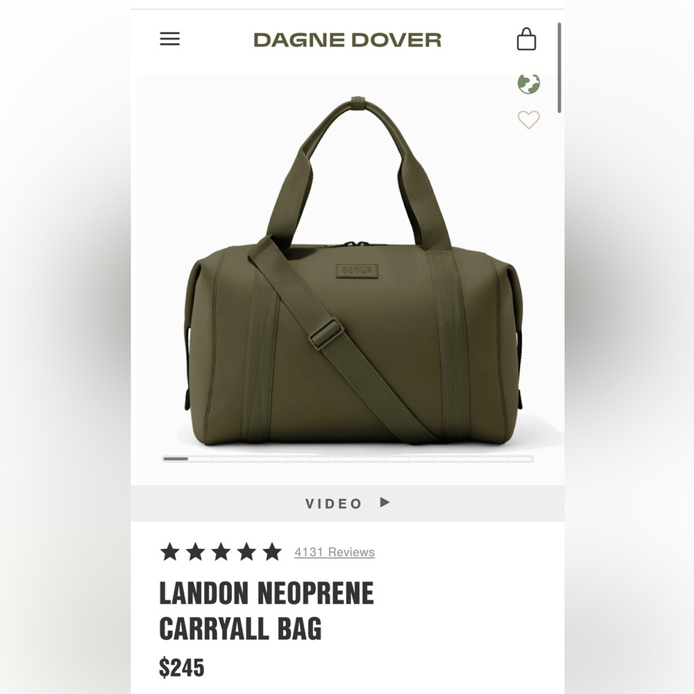 Extra Large Dagne Dover Landon Caryall in Dark Green